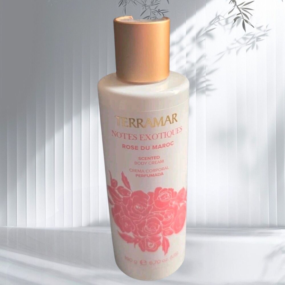 Terramar Notes Exotiques Scented Body Cream Rose Moisturizer 6.70 oz